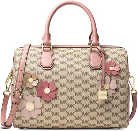 michael kors floral applique medium mercer duffel|Michael Kors Flora Appliqué Mercer Duffel Medium .